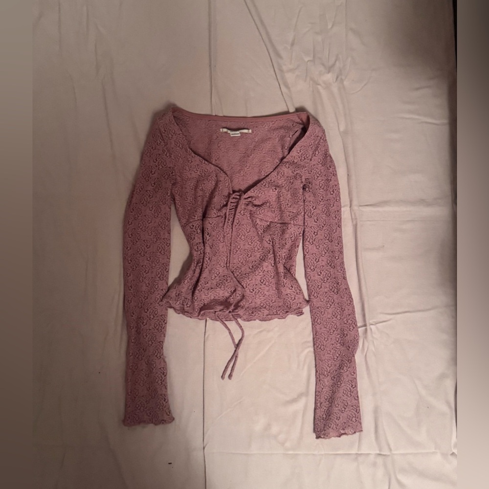 Kimchi Blue Lace Blouse in Mauve